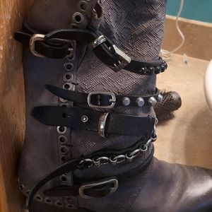 A.S 98 Gray Boots